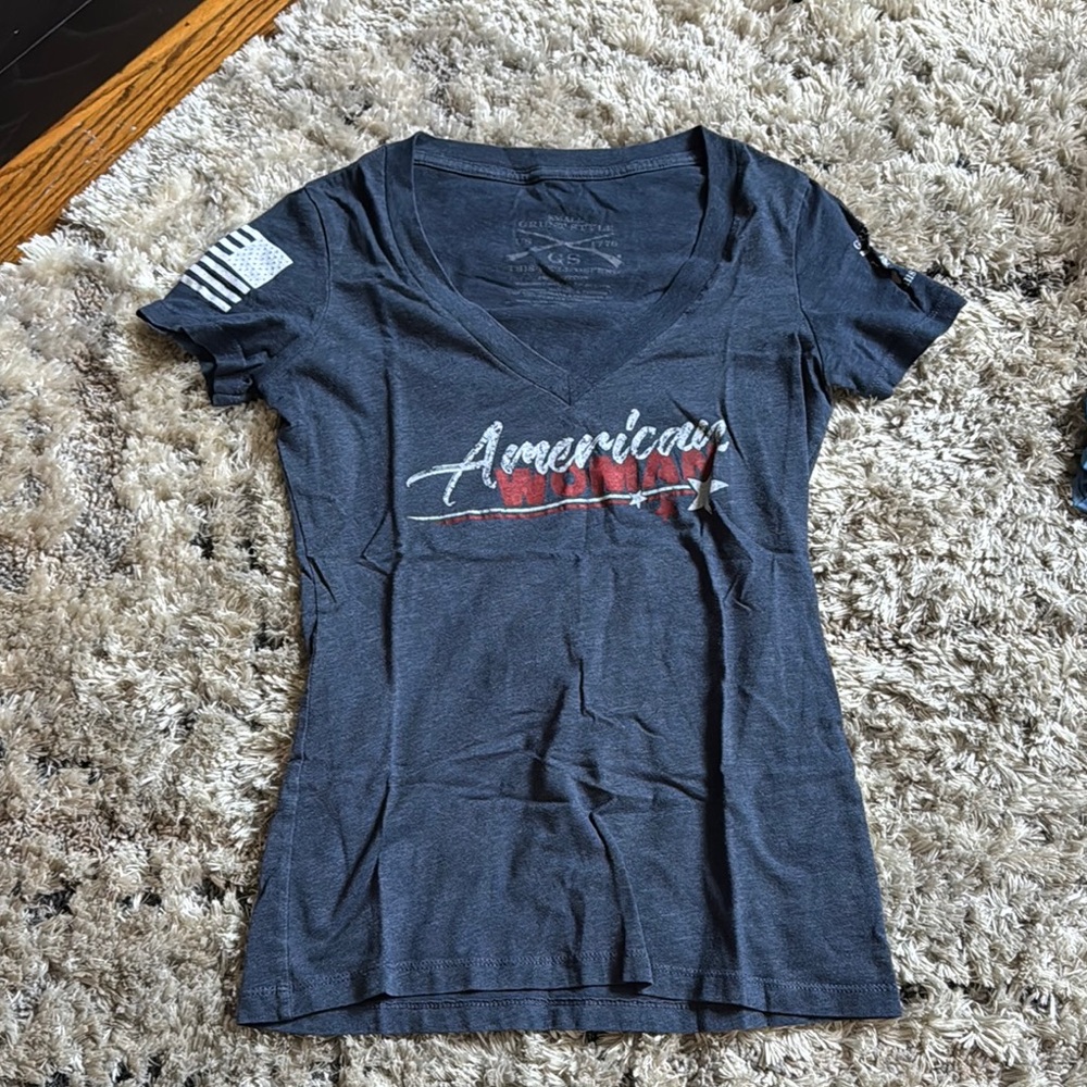Grunt Style Blue Fitted Short Sleeve Tee